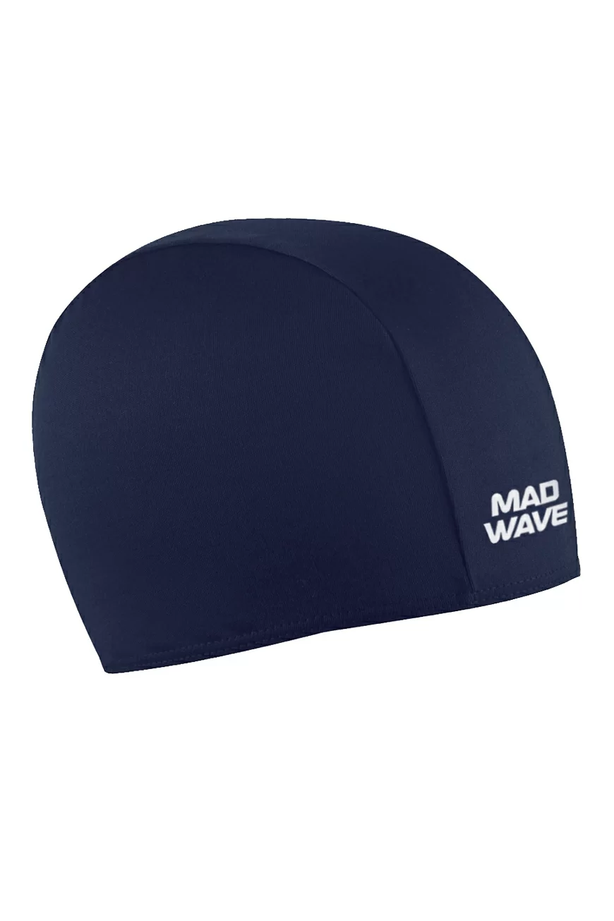 Реальное фото Шапочка для плавания Mad Wave Poly II navy M0521 03 0 03W от магазина СпортСЕ