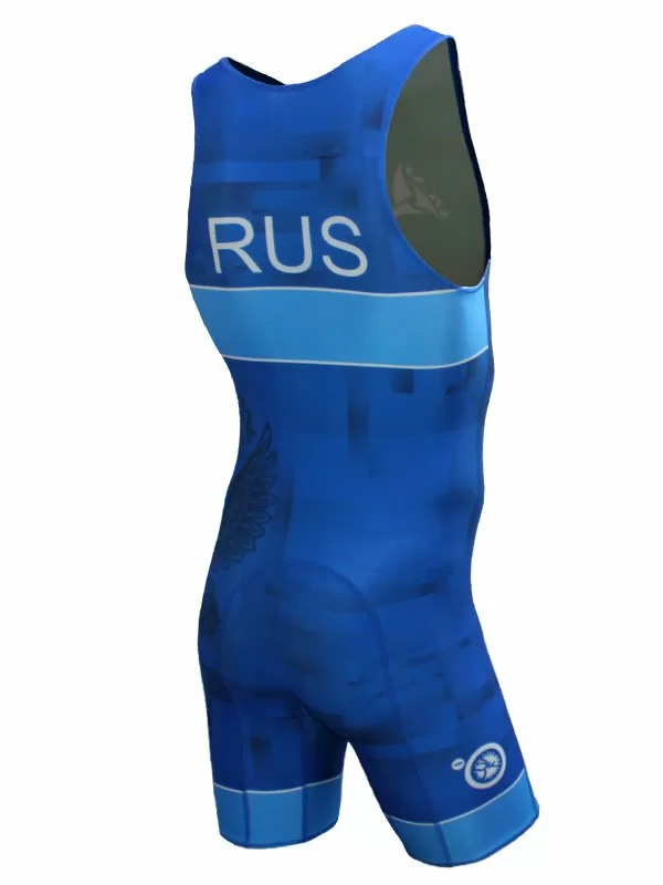 Реальное фото Трико борцовское Skat 6247 (44-52) синее от магазина СпортСЕ