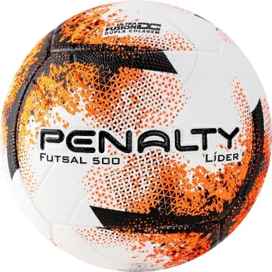 Реальное фото Мяч футзальный Penalty Bola Futsal Lider XXI 5213061710-U №4 PU термосшивка бел-черно-оранж от магазина СпортСЕ
