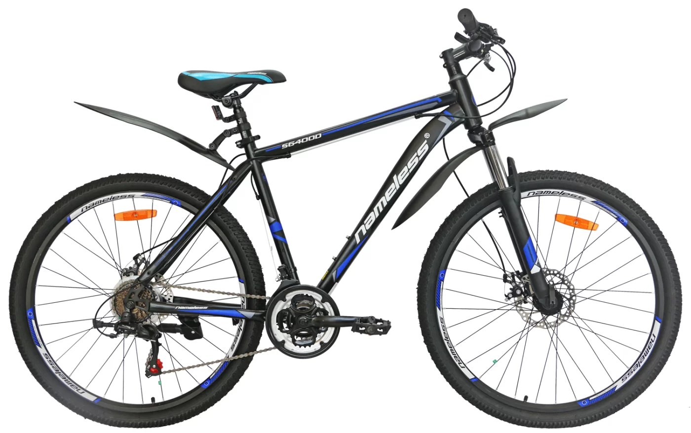 Реальное фото Велосипед 26" Nameless S6400D, черный/синий, 19" от магазина СпортСЕ