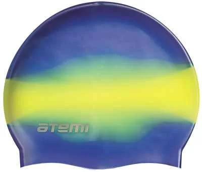 Реальное фото Шапочка для плавания Atemi MC209 силикон мультиколор от магазина СпортСЕ
