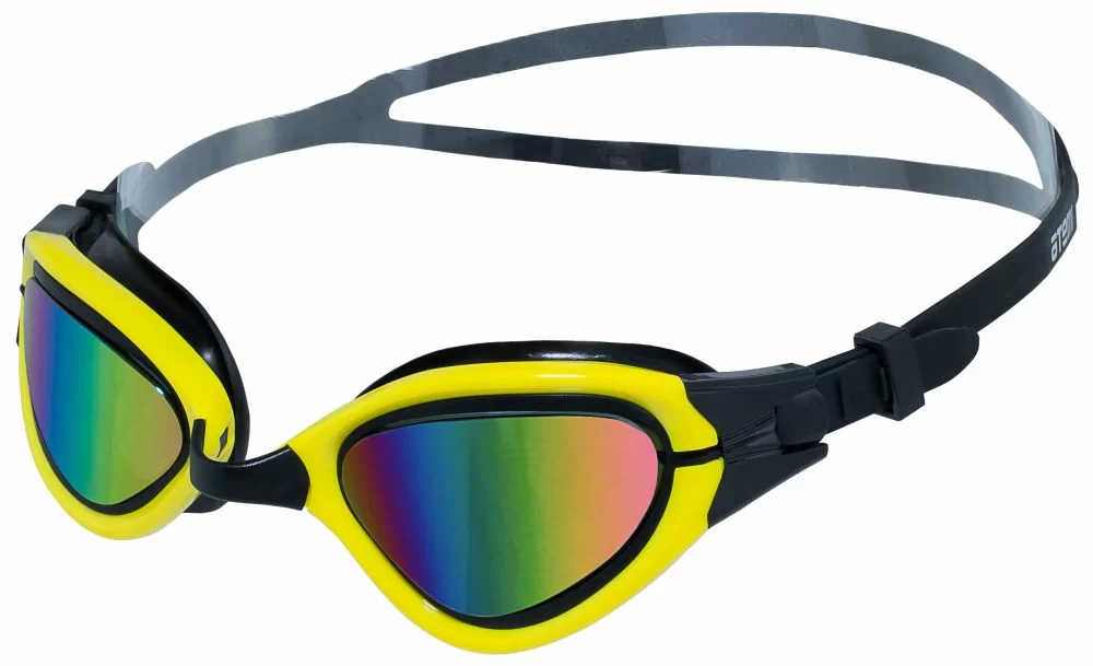 Реальное фото Очки для плавания Atemi N5301 силикон чёрн/жёлтый от магазина СпортСЕ