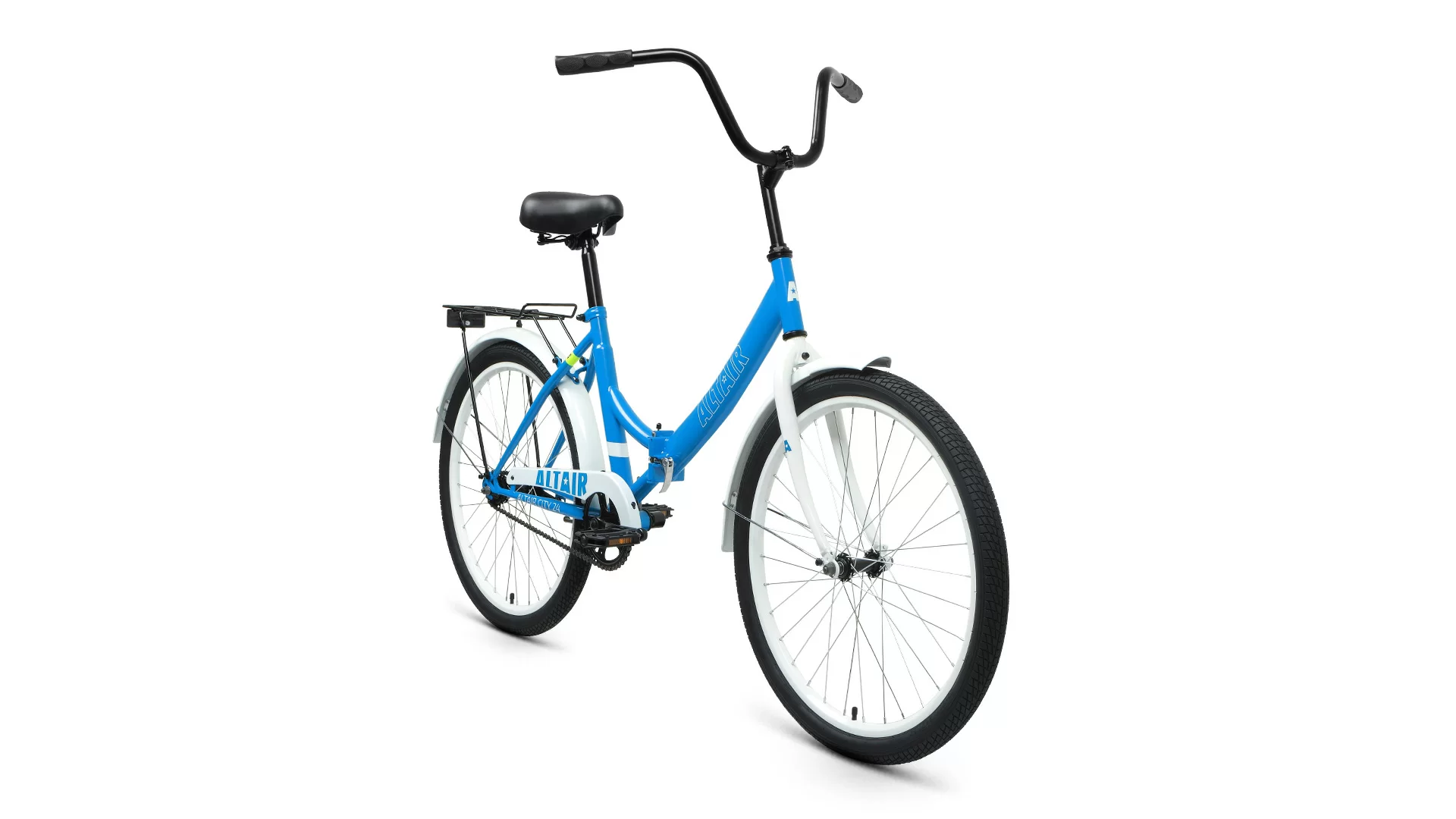 Реальное фото Велосипед Altair City 24 скл (2022) голубой/белый RBK22AL24011 от магазина СпортСЕ
