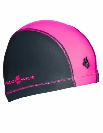 Реальное фото Шапочка для плавания Mad Wave Duotone grey/pink M0527 02 0 11W от магазина СпортСЕ