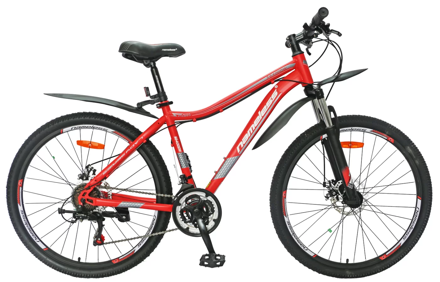 Реальное фото Велосипед 26" Nameless S6400DW, красный/серый, 17" от магазина СпортСЕ