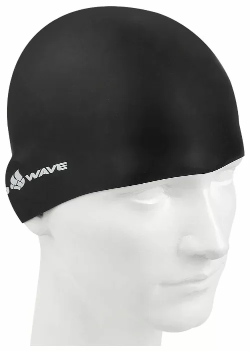 Реальное фото Шапочка для плавания Mad Wave Intensive black  M0535 01 0 01W от магазина СпортСЕ