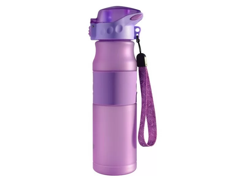 Реальное фото Бутылка для воды Barouge Active Life BP-914(600) фиолетовая от магазина СпортСЕ