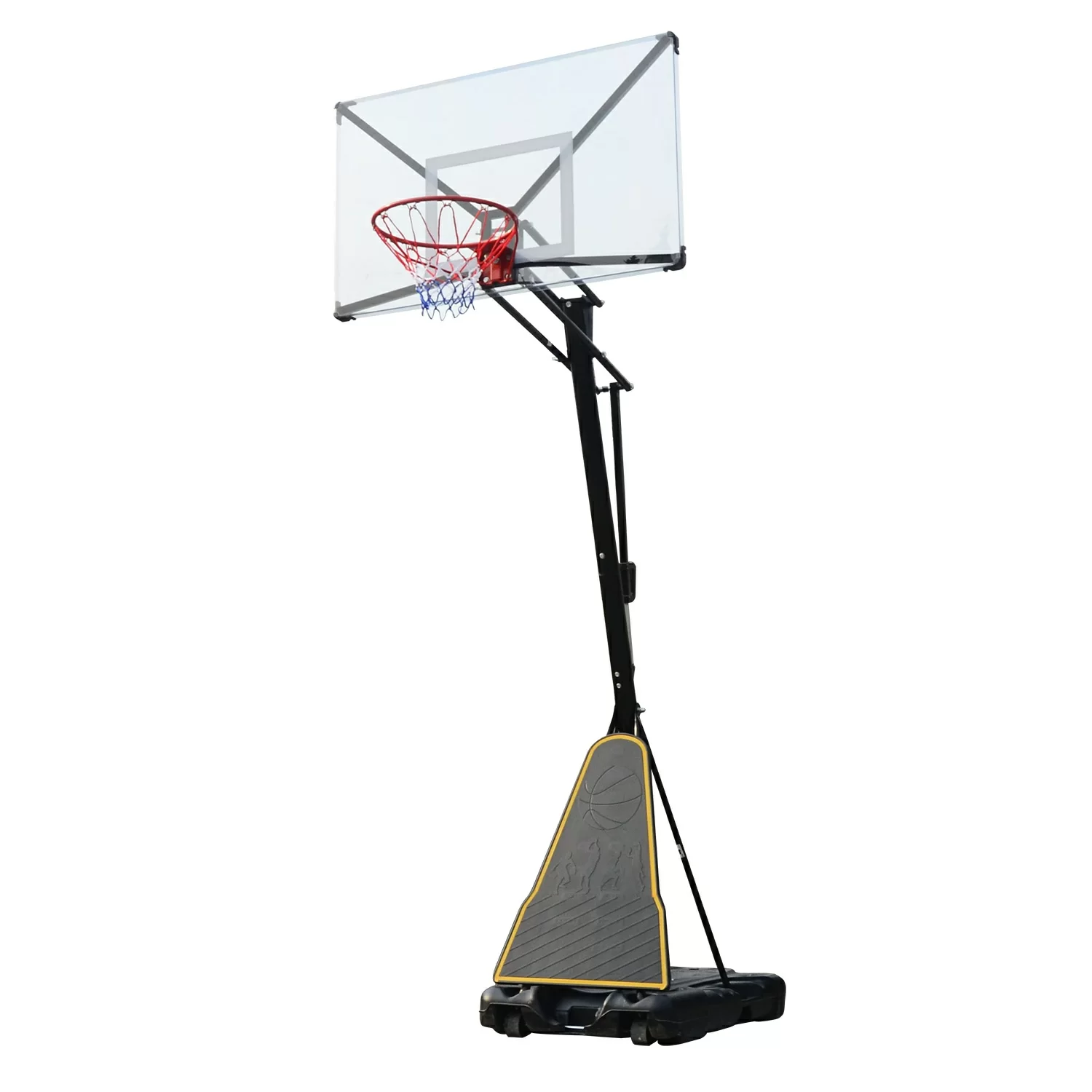 Реальное фото Баскетбольная мобильная стойка DFC STAND54T 136x80см поликарбонат от магазина СпортСЕ