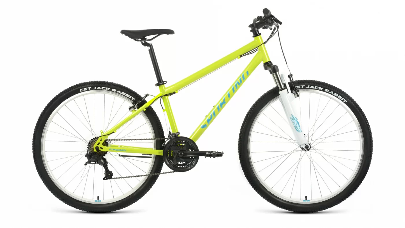 Реальное фото Велосипед Forward Sporting 27,5 1.2 (2022) зеленый/бирюзовый от магазина СпортСЕ