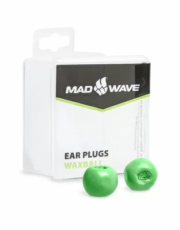 Реальное фото Беруши Mad Wave Waxball green M0717 01 0 10W от магазина СпортСЕ