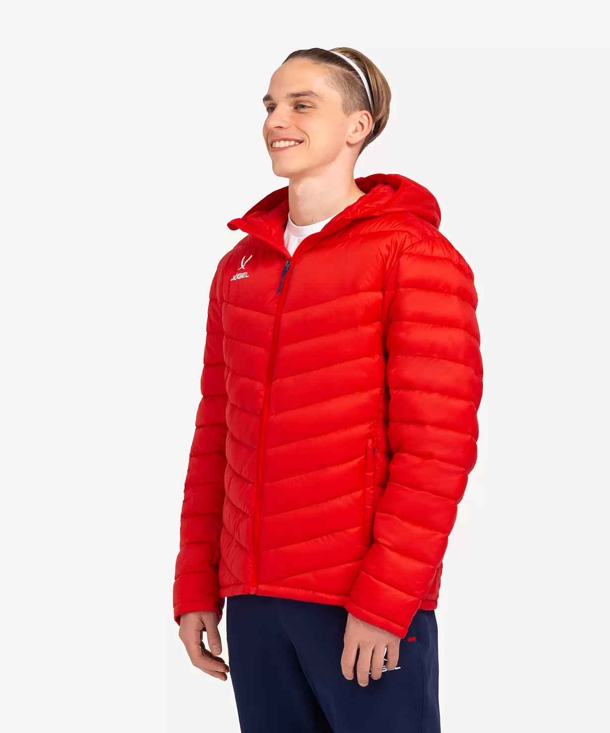 Реальное фото Куртка утепленная NATIONAL PerFormPROOF Light Padded Jacket, красный от магазина СпортСЕ