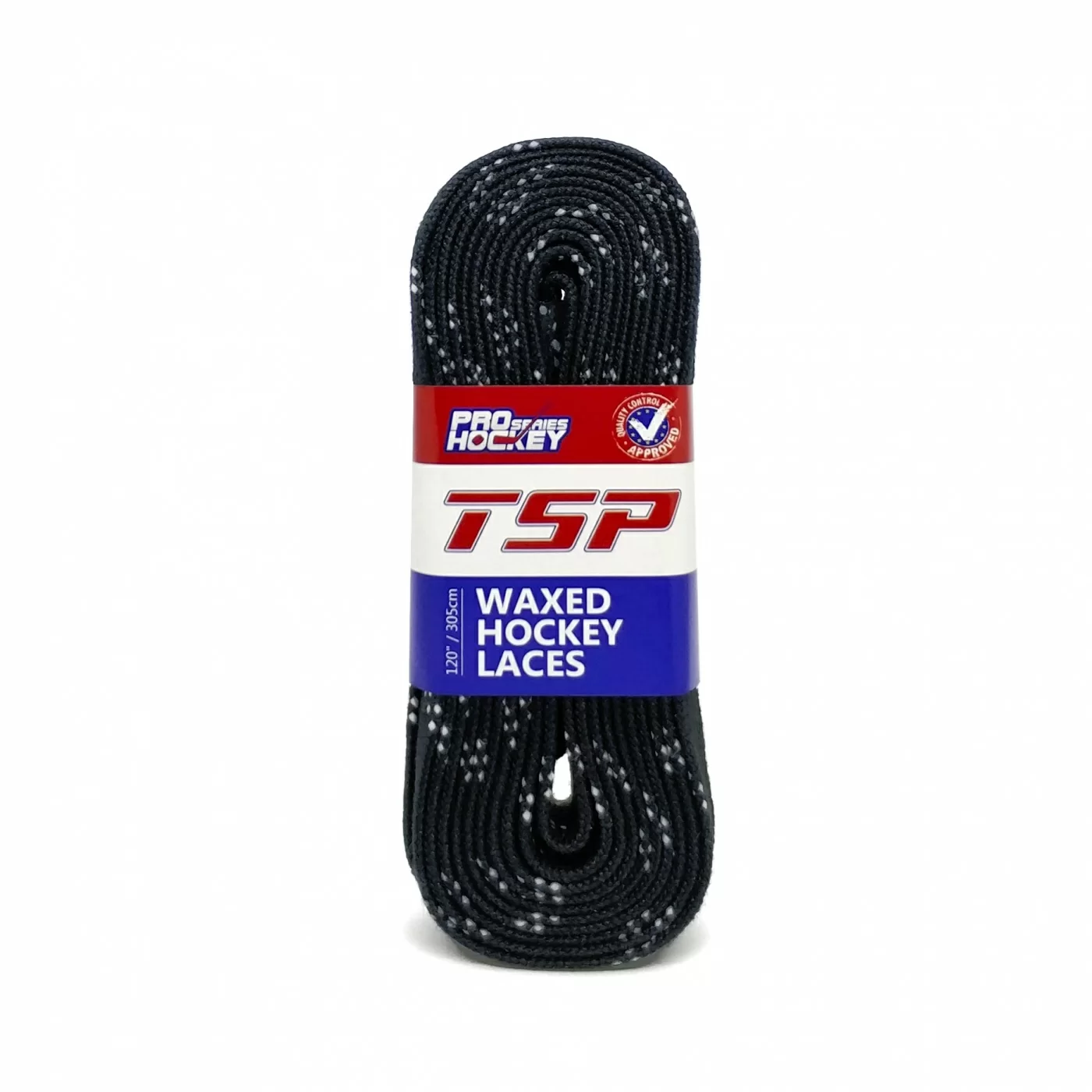 Реальное фото Шнурки хоккейные 305см с пропиткой TSP Hockey Laces Waxed black 2138 от магазина СпортСЕ