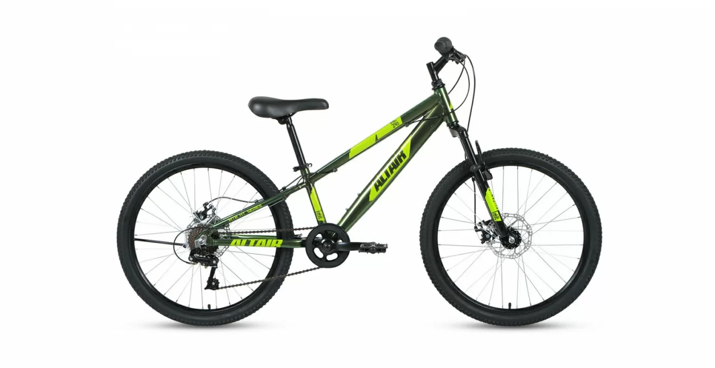 Реальное фото Велосипед Altair AL 24 D (2022) зеленый RBK22AL24189 от магазина СпортСЕ