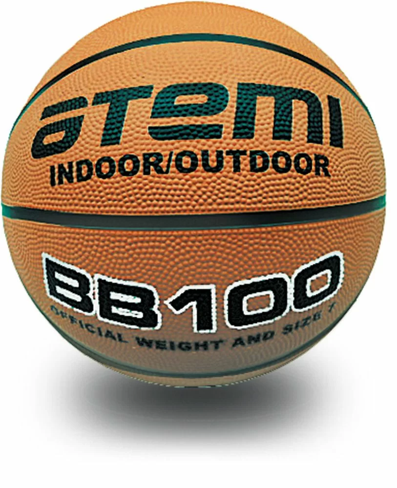 Реальное фото Мяч баскетбольный Atemi BB100 №6 резина 8 панелей от магазина СпортСЕ