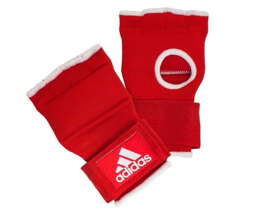Реальное фото Перчатки внутренние Adidas Super Inner Gloves красн/белые S adiBP02 от магазина СпортСЕ