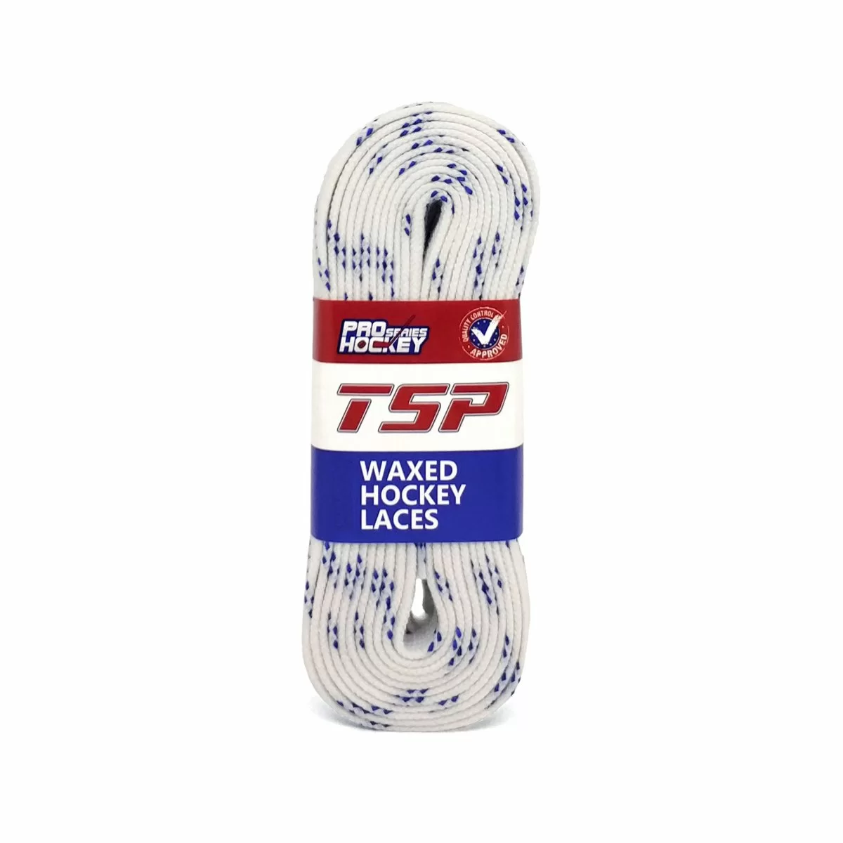 Реальное фото Шнурки хоккейные 244см с пропиткой TSP Hockey Laces Waxed white 2151 от магазина СпортСЕ