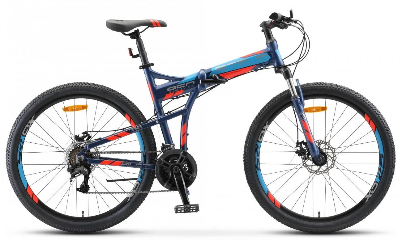 Реальное фото Велосипед Stels Pilot-950 MD 26" (2020) темно-синий V011 от магазина СпортСЕ