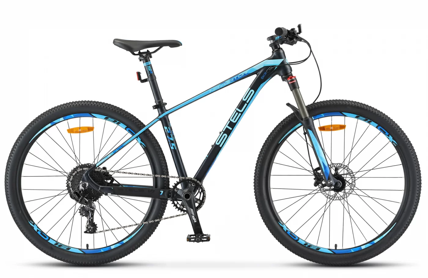 Реальное фото Велосипед Stels Navigator-770 D 27.5" (2021) темно-синий V010 от магазина СпортСЕ