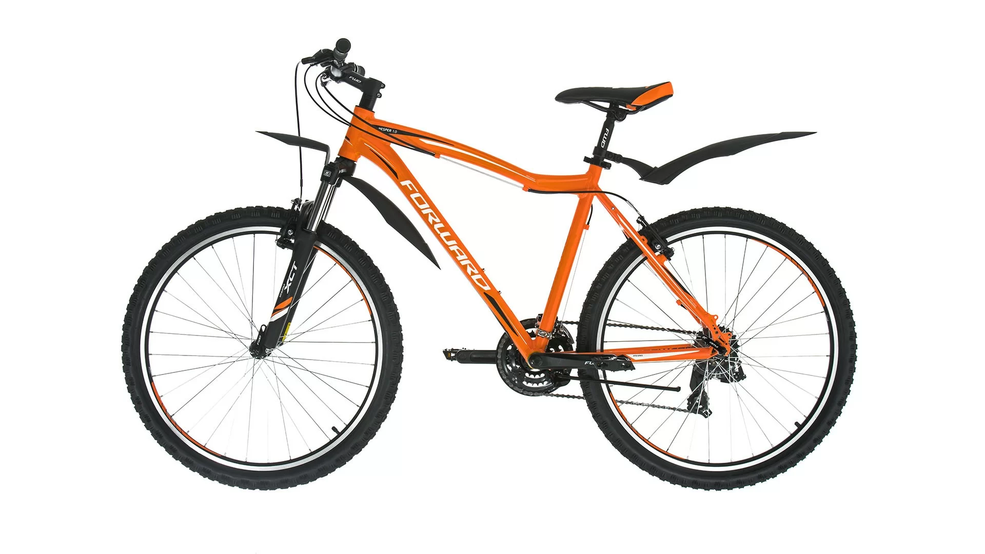 Реальное фото Велосипед Forward Hesper 1.0 (26" 21ск) (2016) оранжевый мат. от магазина СпортСЕ