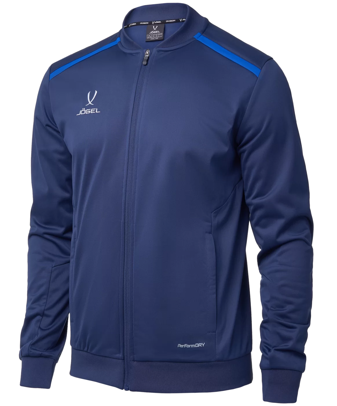 Реальное фото Олимпийка DIVISION PerFormDRY Pre-match Knit Jacket, темно-синий от магазина СпортСЕ