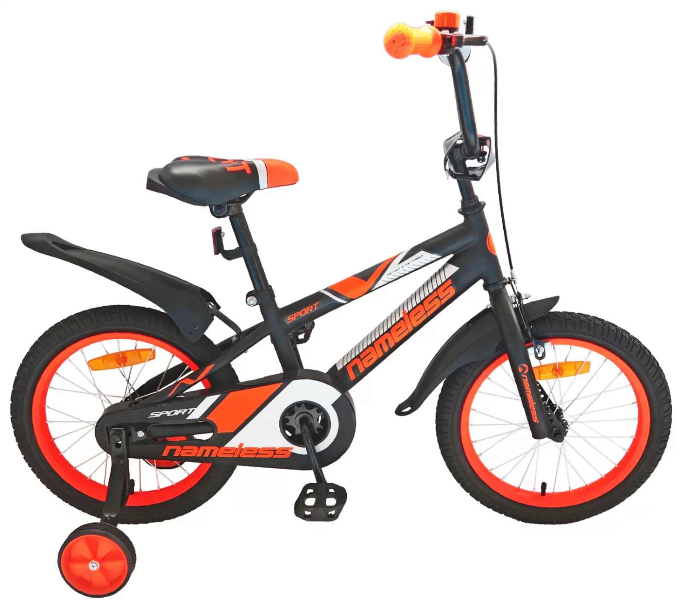Реальное фото Велосипед 18" Nameless SPORT, черный/оранжевый от магазина СпортСЕ