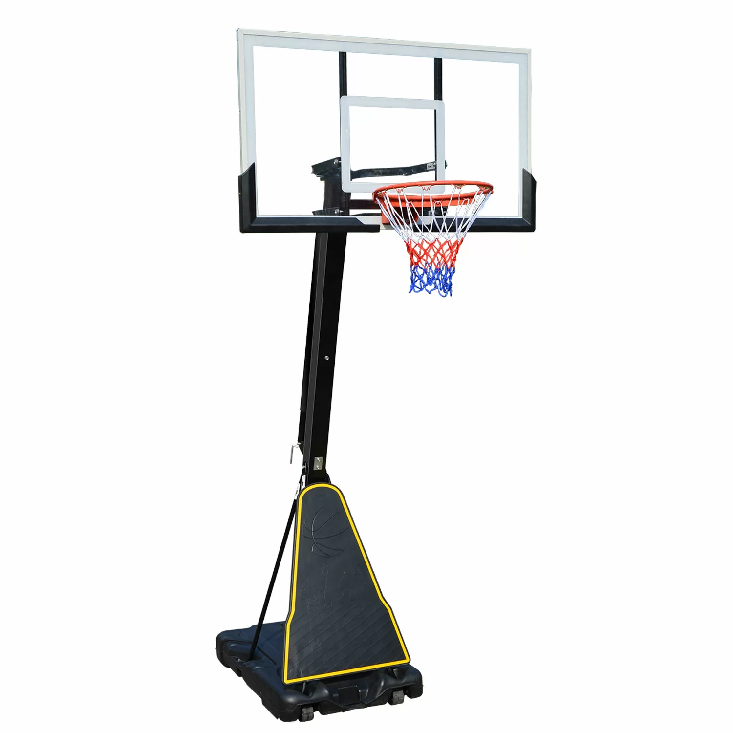 Реальное фото Баскетбольная мобильная стойка DFC STAND54P2 136x80cm поликарбонат от магазина СпортСЕ