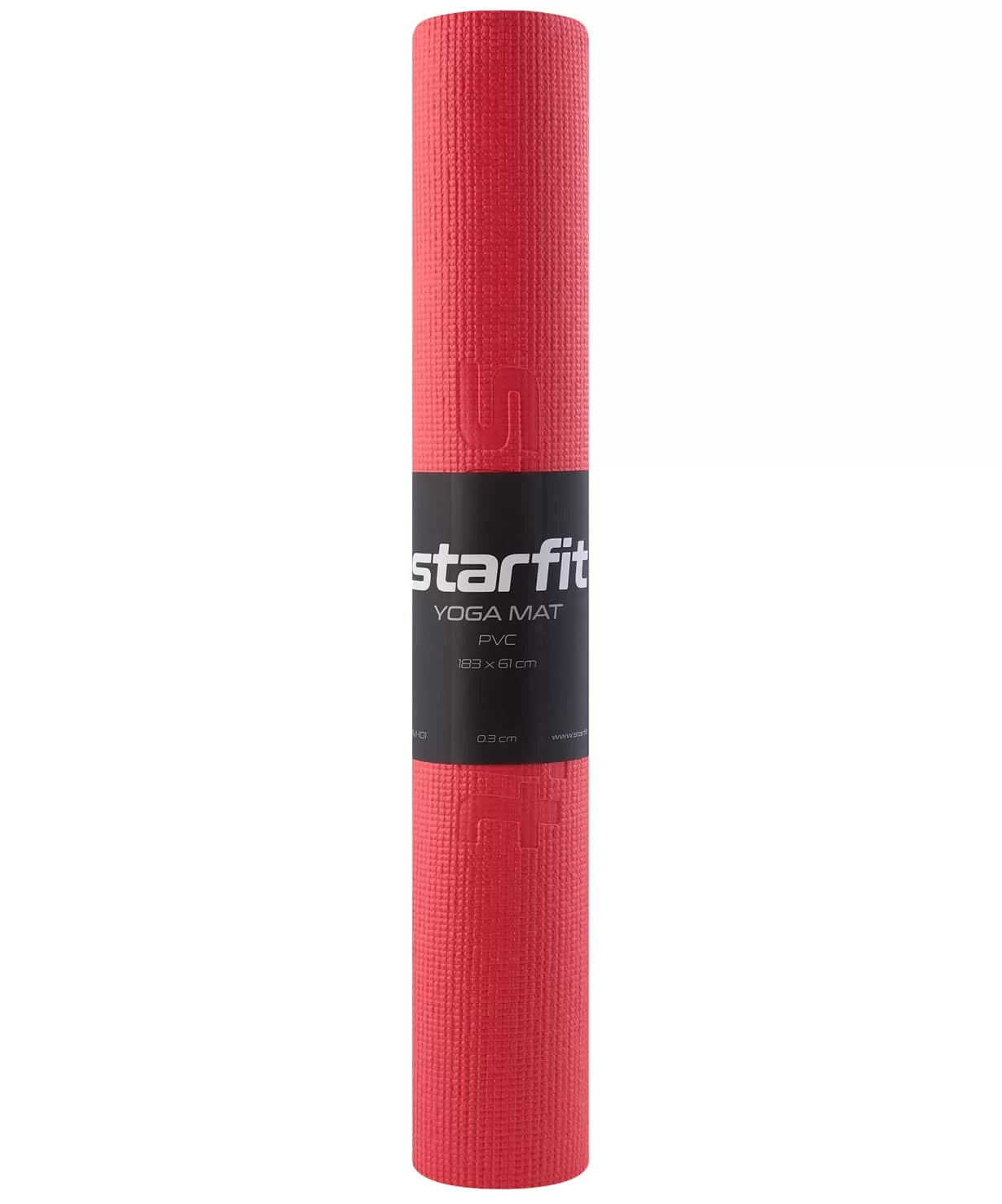 Реальное фото Коврик для йоги StarFit FM-101 PVC 183x61x0,3 см красный ЦБ-00001685 от магазина СпортСЕ