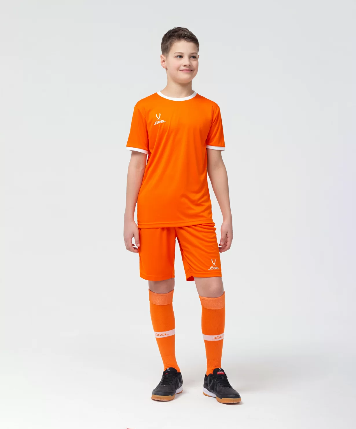 Реальное фото Футболка футбольная CAMP Origin, оранжевый/белый, детский от магазина СпортСЕ