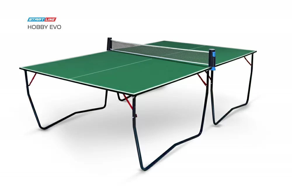 Реальное фото Теннисный стол Start Line Hobby Evo green 6016-4 от магазина СпортСЕ