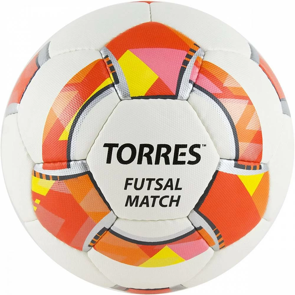 Реальное фото Мяч футзальный Torres Futsal Match №4 32 панели PU бело-красный FS32064 от магазина СпортСЕ