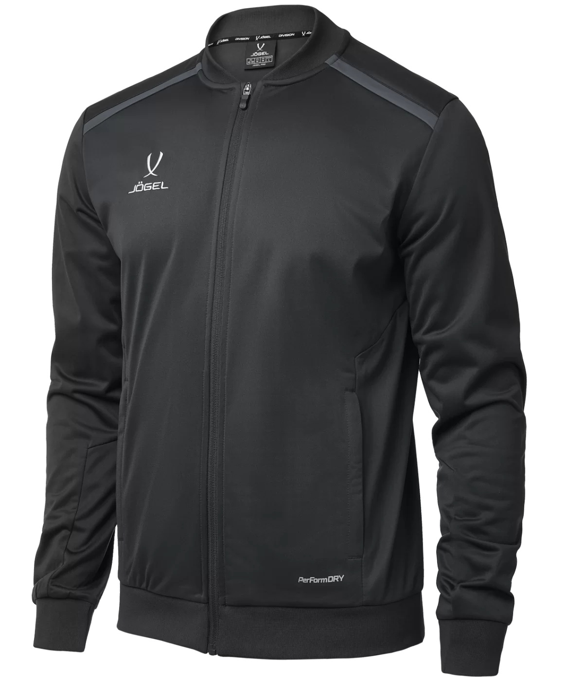 Реальное фото Олимпийка DIVISION PerFormDRY Pre-match Knit Jacket, черный от магазина СпортСЕ