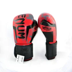 Перчатки боксерские Venum Challenger Army Red кож/зам