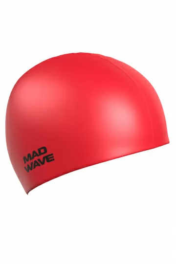 Реальное фото Шапочка для плавания Mad Wave Intensiv Big red M0531 12 2 05W от магазина СпортСЕ