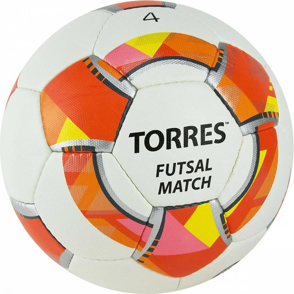 Реальное фото Мяч футзальный Torres Futsal Match №4 32 панели PU бело-красный FS32064 от магазина СпортСЕ