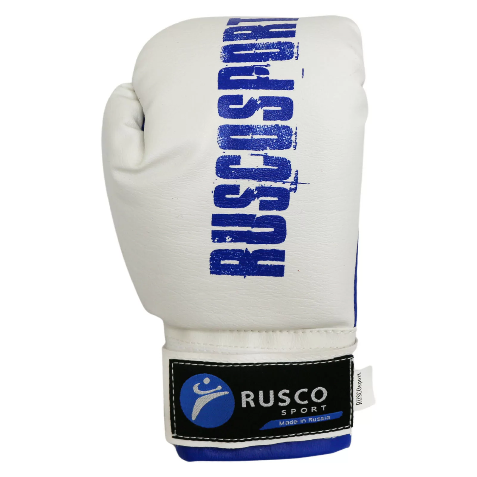 Реальное фото Набор боксерский для начинающих RuscoSport Триколор (перчатки бокс. 4 oz) синий от магазина СпортСЕ