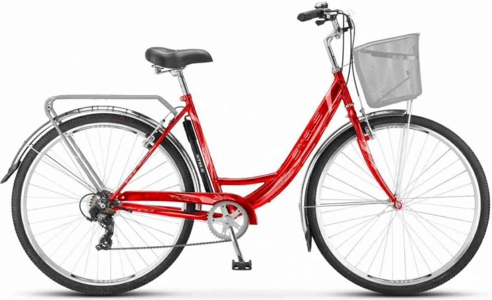 Реальное фото Велосипед Stels Navigator-395 28" (2021) красный Z010 от магазина СпортСЕ