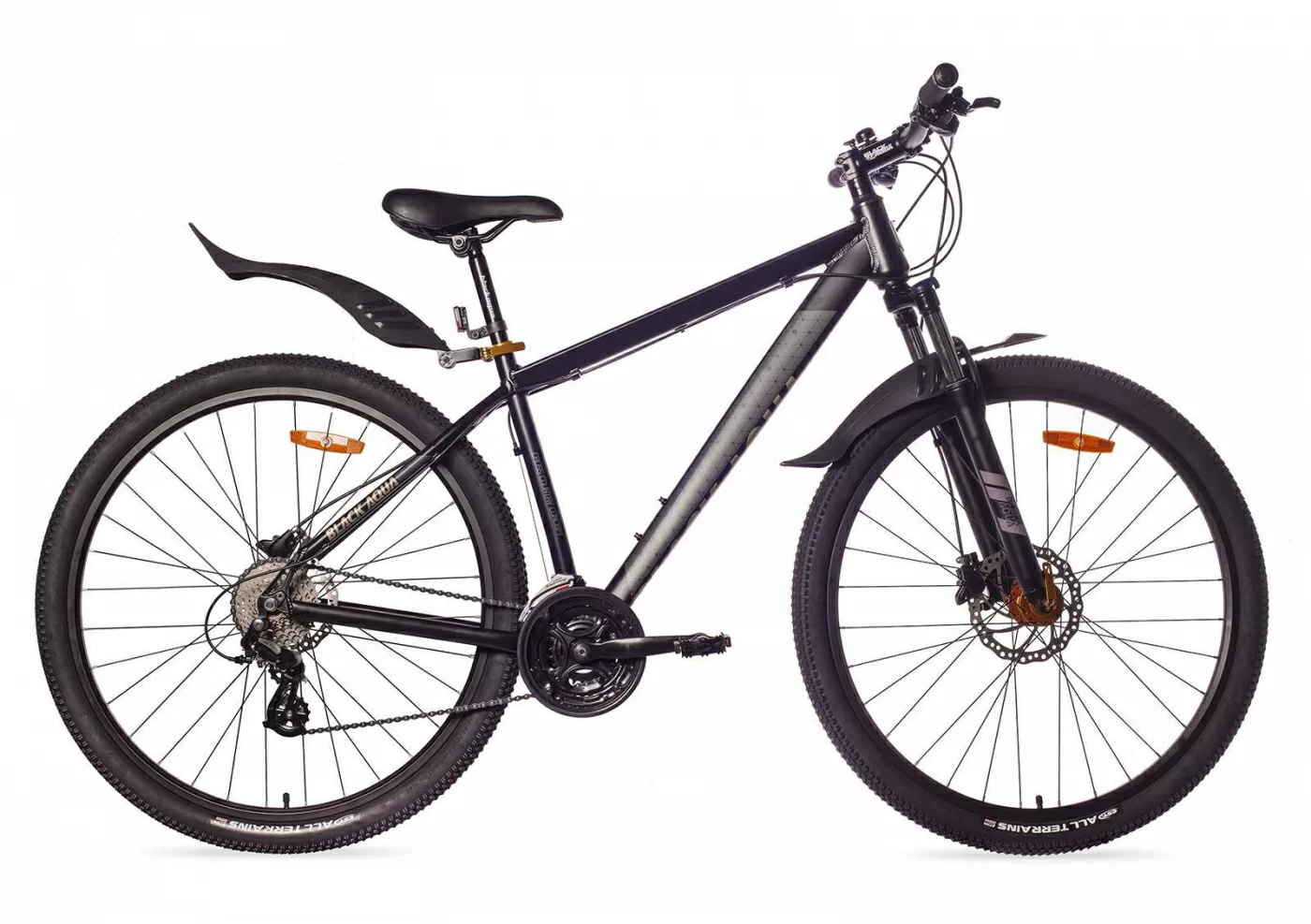 Реальное фото Велосипед Black Aqua Cross 2992 HD matt 29" черный-песочный GL-505HD от магазина СпортСЕ