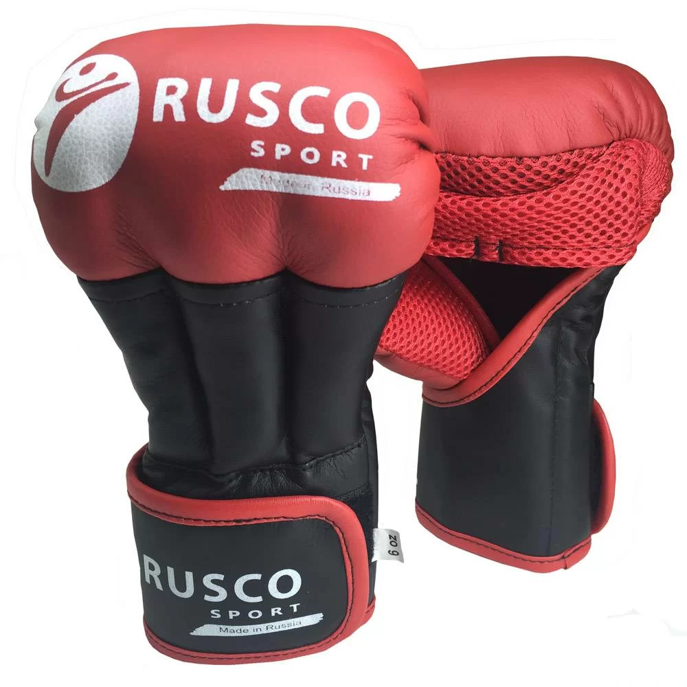 Реальное фото Перчатки для рукопашного боя Rusco Sport New красные от магазина СпортСЕ