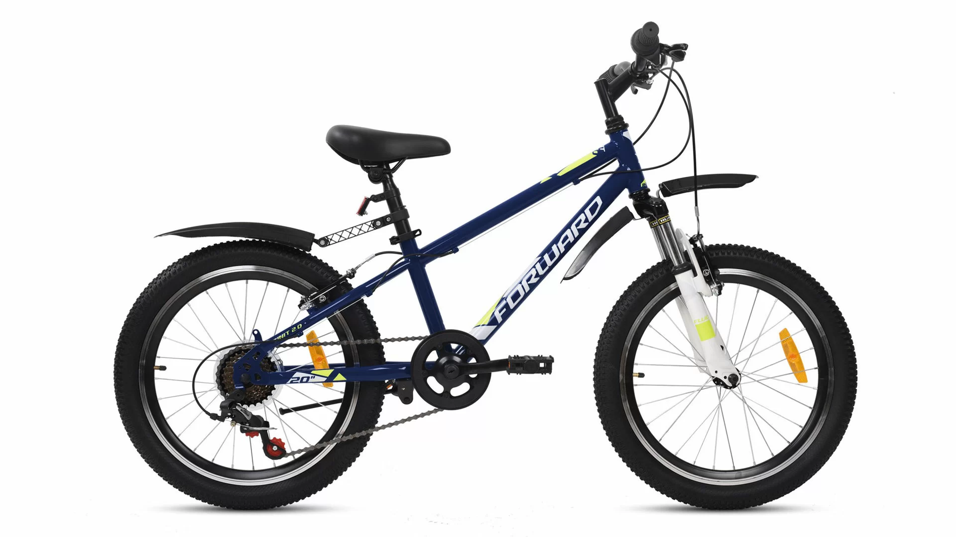 Реальное фото Велосипед Forward Unit 20 2.0 (2020) темно-синий/белый RBKW01N06003 от магазина СпортСЕ