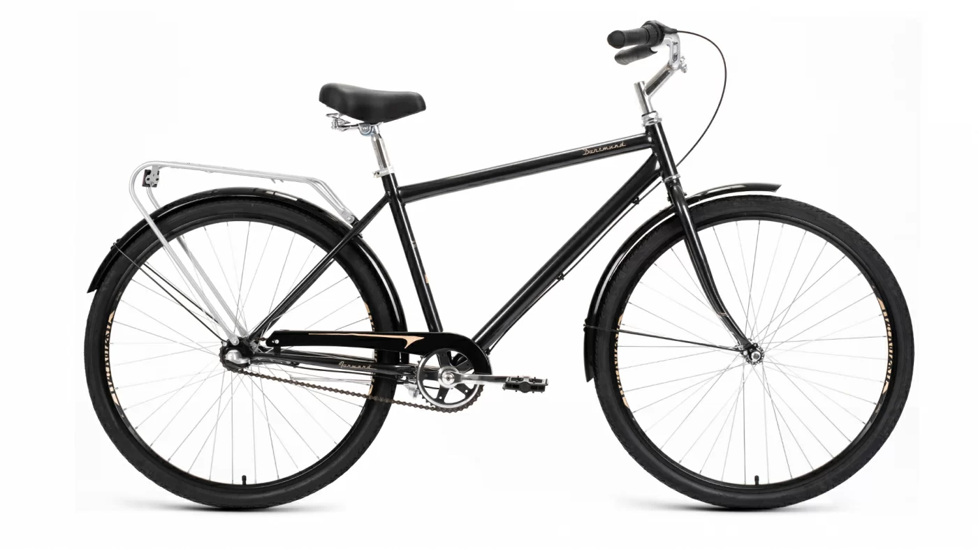Реальное фото Велосипед Forward Dortmund 28 3.0 (2022) черный/бронзовый от магазина СпортСЕ