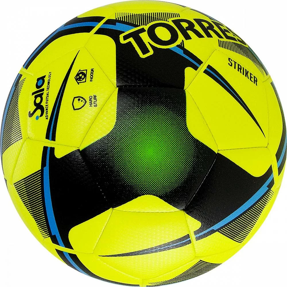 Реальное фото Мяч футзальный Torres Futsal Striker №4 30 п.желтый FS321014 от магазина СпортСЕ