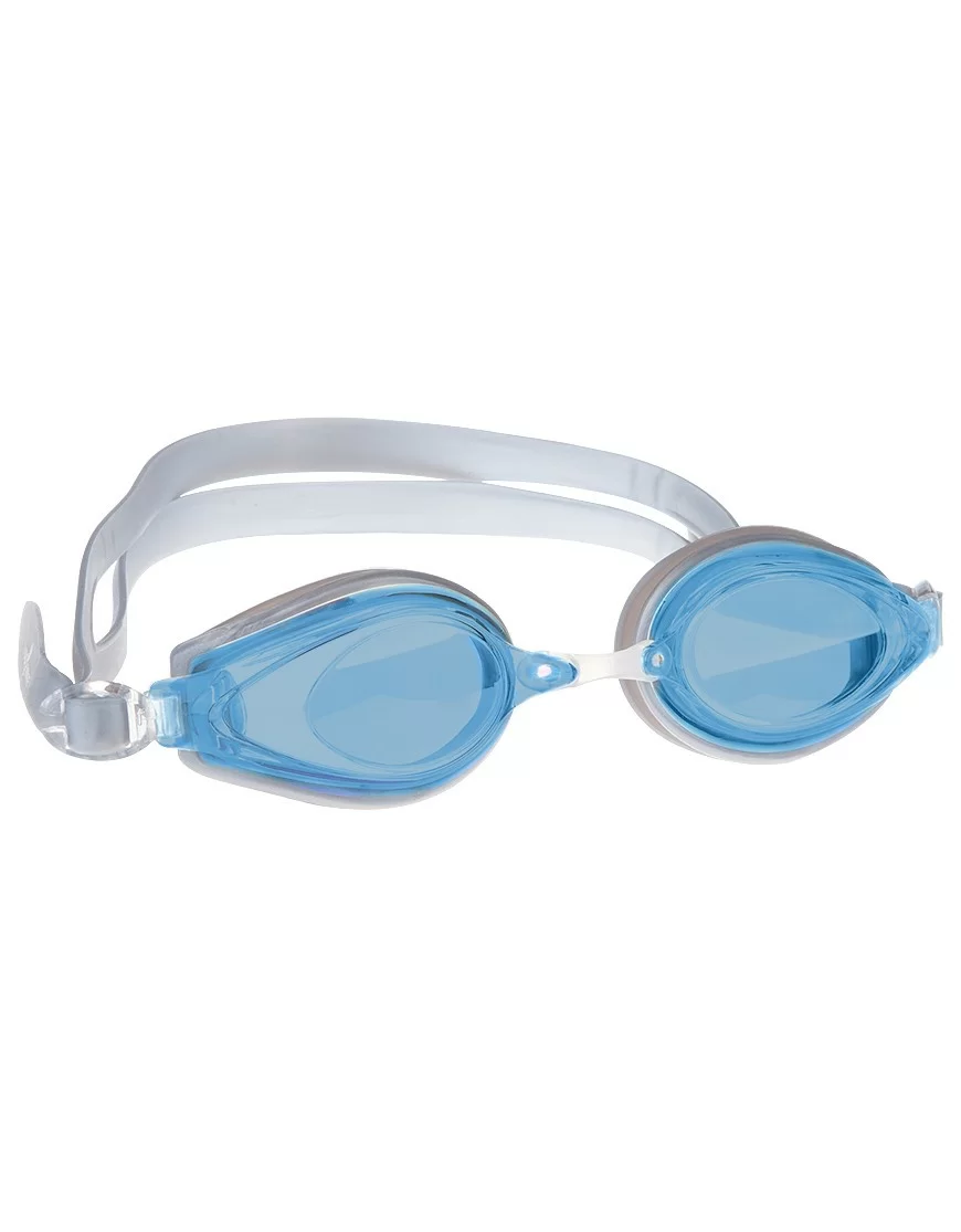 Реальное фото Очки для плавания Mad Wave Techno II silver/blue M0428 04 0 04W от магазина СпортСЕ