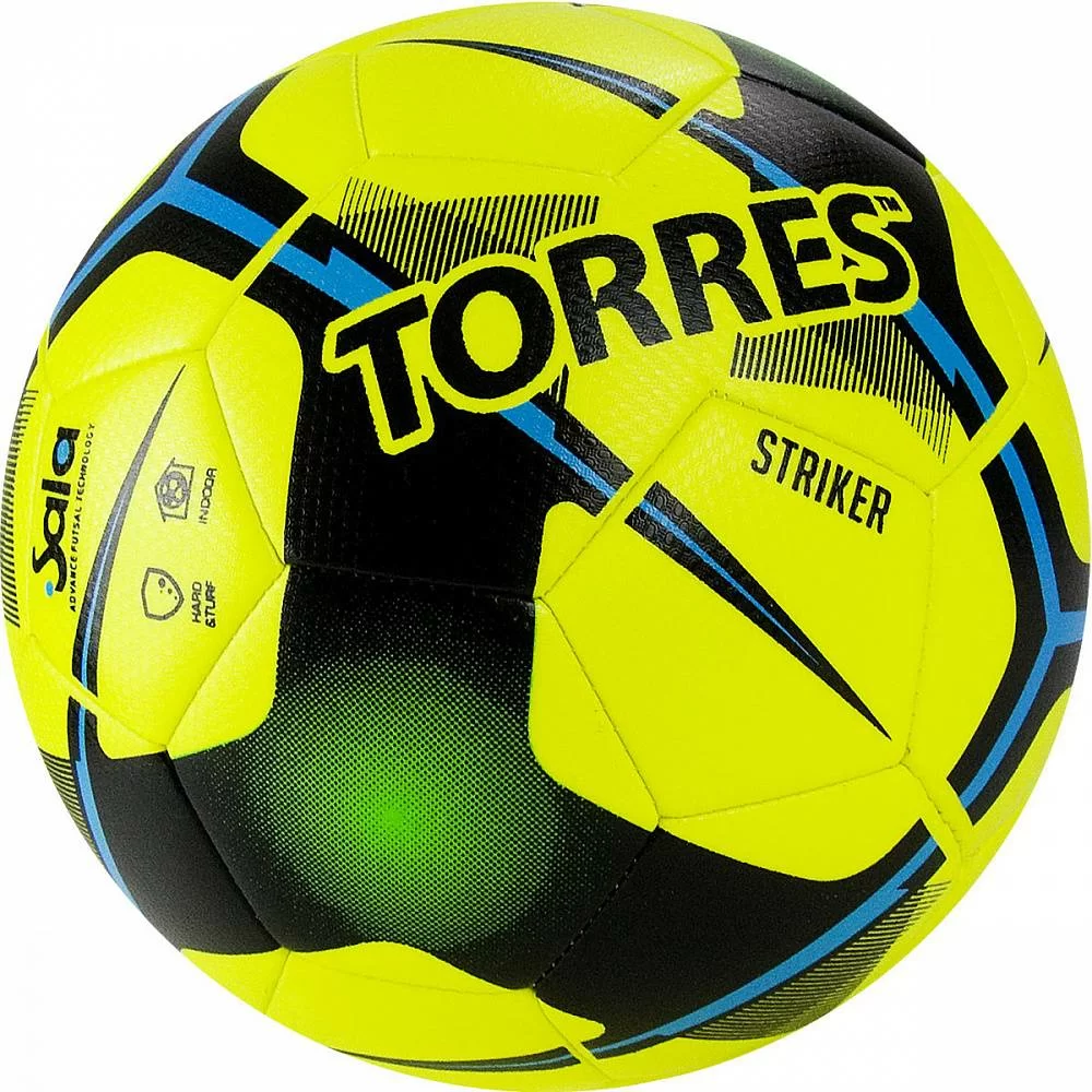 Реальное фото Мяч футзальный Torres Futsal Striker №4 30 п.желтый FS321014 от магазина СпортСЕ