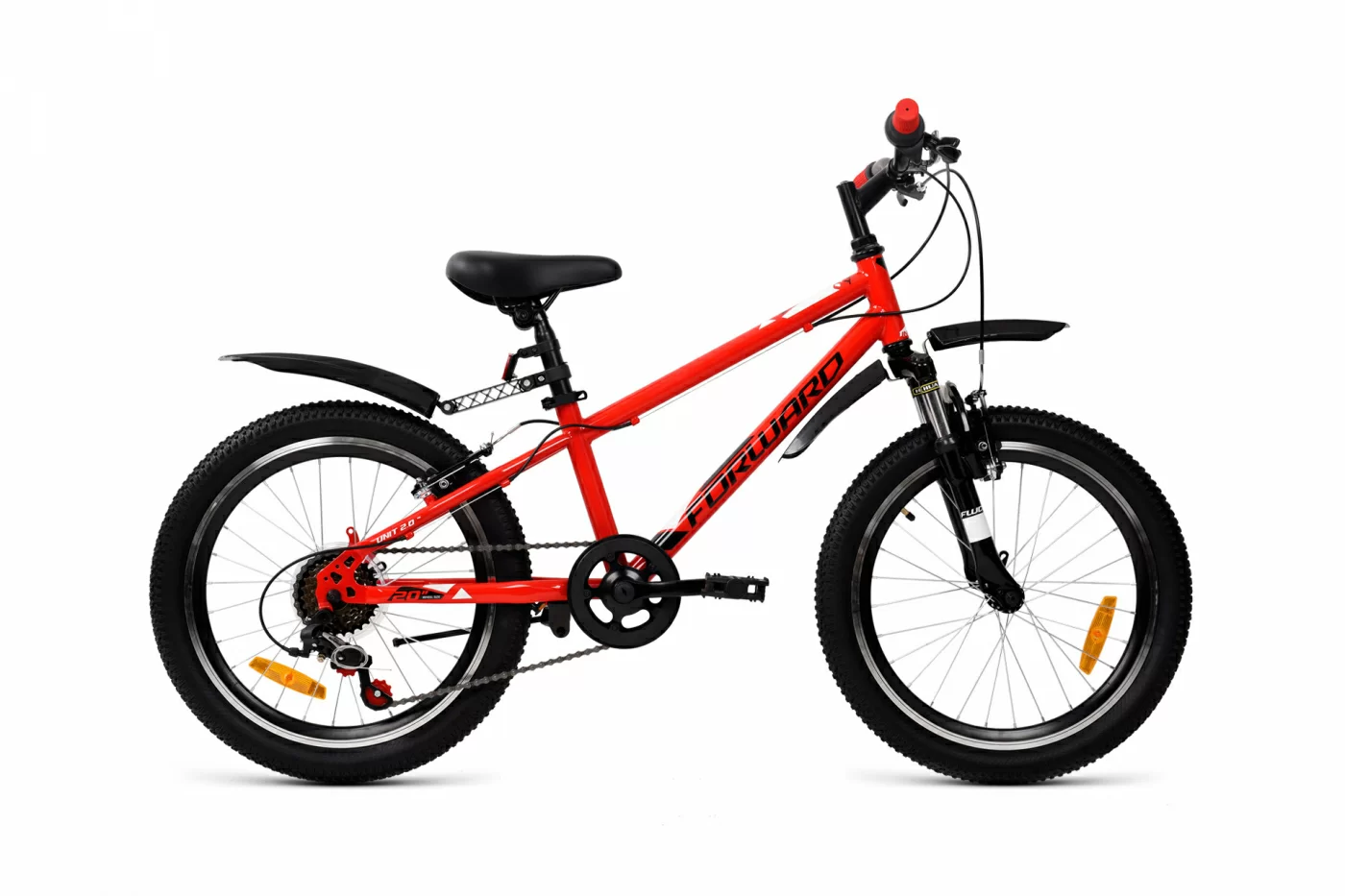 Реальное фото Велосипед Forward Unit 20 2.2 (2021) красный/черный  RBKW1J106009 от магазина СпортСЕ