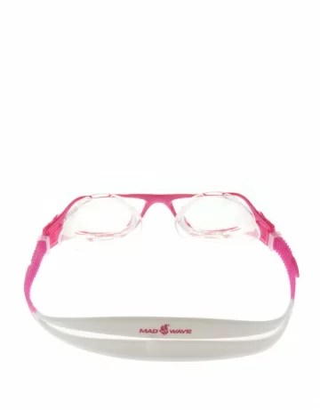 Реальное фото Очки для плавания Mad Wave Precize pink/white M0451 01 0 11W от магазина СпортСЕ