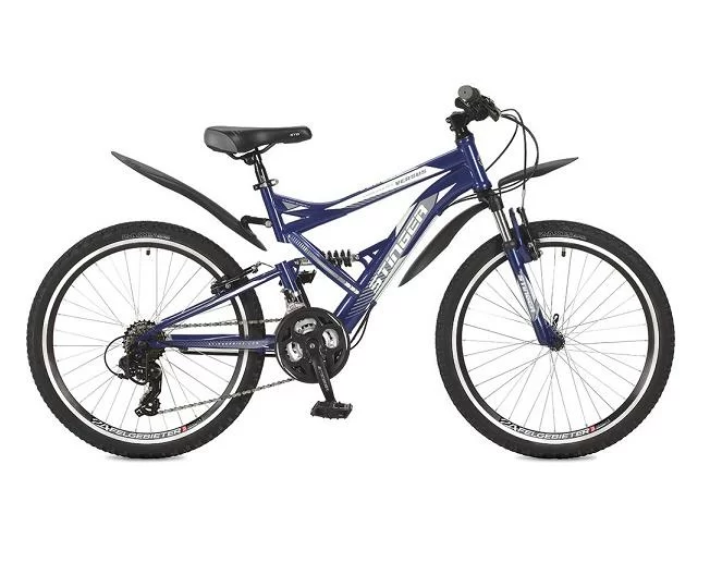 Реальное фото Велосипед Stinger 24" Versus TY10/TY300/EF41 синий от магазина СпортСЕ