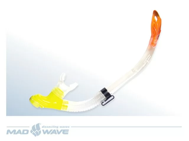 Реальное фото Трубка для плавания Mad Wave Aquarelle белая M0628 05 0 00W от магазина СпортСЕ