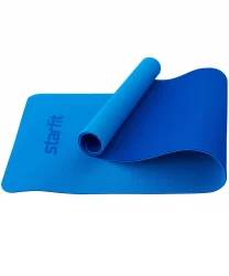 Коврик для йоги StarFit FM-201 TPE 173x61x0,4 см темно-синий/синий УТ-00018910