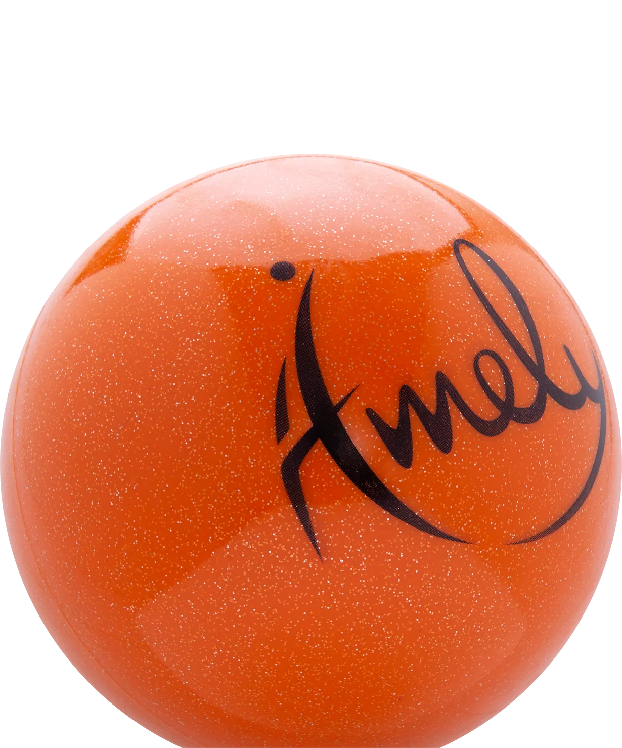 Реальное фото Мяч для художественной гимнастики 15 см Amely AGB-303 15 см оранжевый с насыщенными блестками УТ-00019943 от магазина СпортСЕ