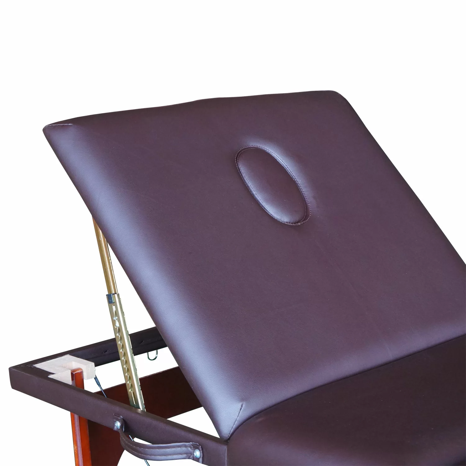 Реальное фото Массажный стол DFC NIRVANA, Relax Pro , дерев. корич. ножки, цвет коричн (Brown) от магазина СпортСЕ